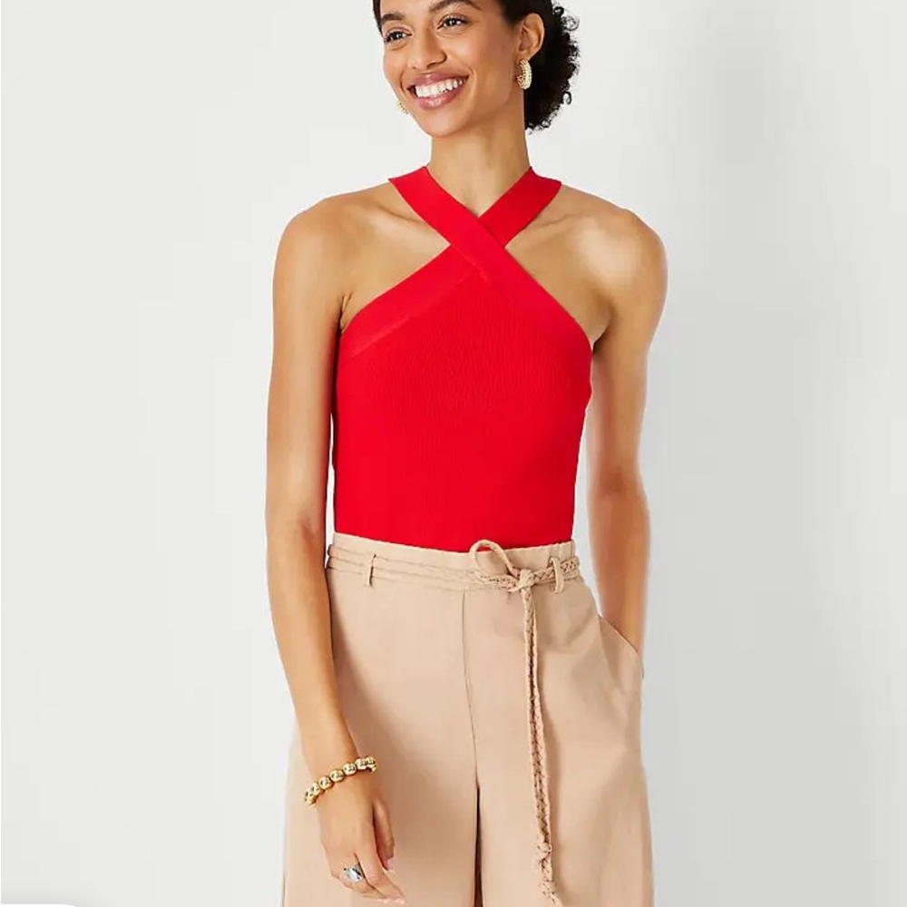 Ann Taylor Halter Sweater Shell